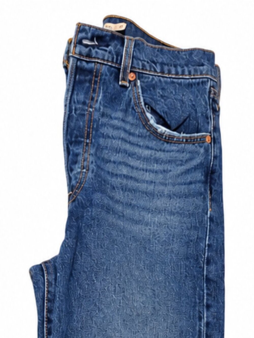Levi's Ribcage Straight Ankle Jeans W28 L31 High Rise Dark Wash